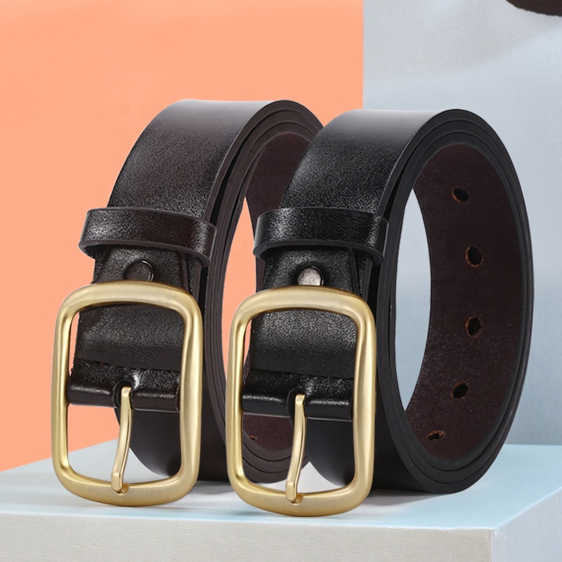 Man leather belt men's business casual pants jeans leather belt pin belt 