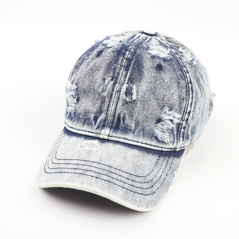Hot sale Unisex 6 Panel Baseball Cap Classic retro Washed denim Snapback Cap Hat Sports Caps For Women man