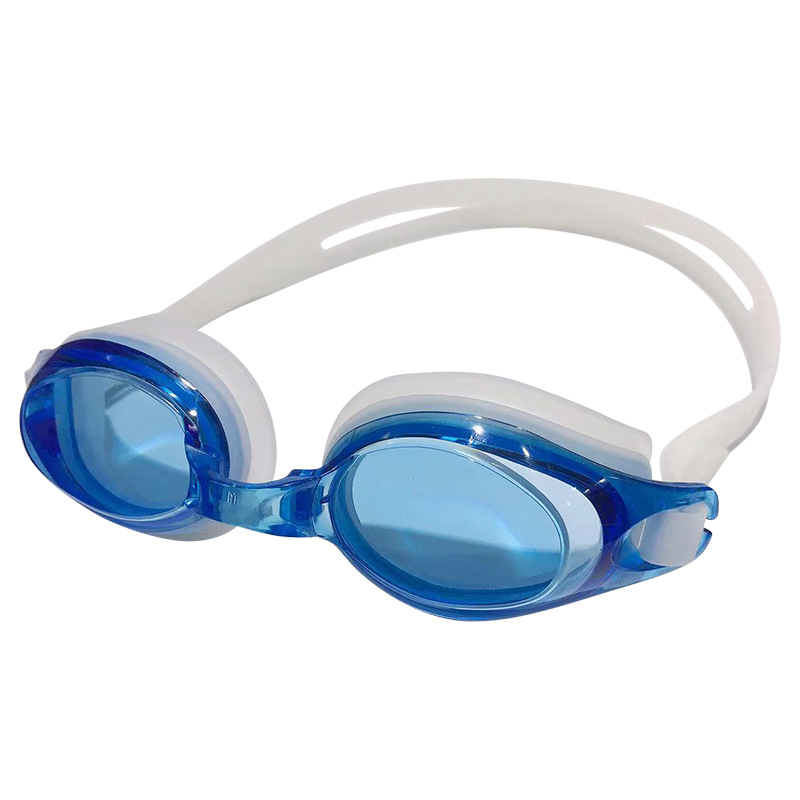 Silicone swimming goggles adult anti-fog and anti-UV swimming goggles