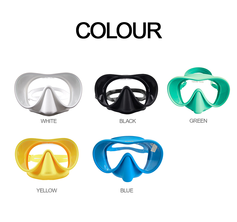 Silicone diving goggles All-inclusive diving goggles Single lens snorkeling mask professional diving supplies