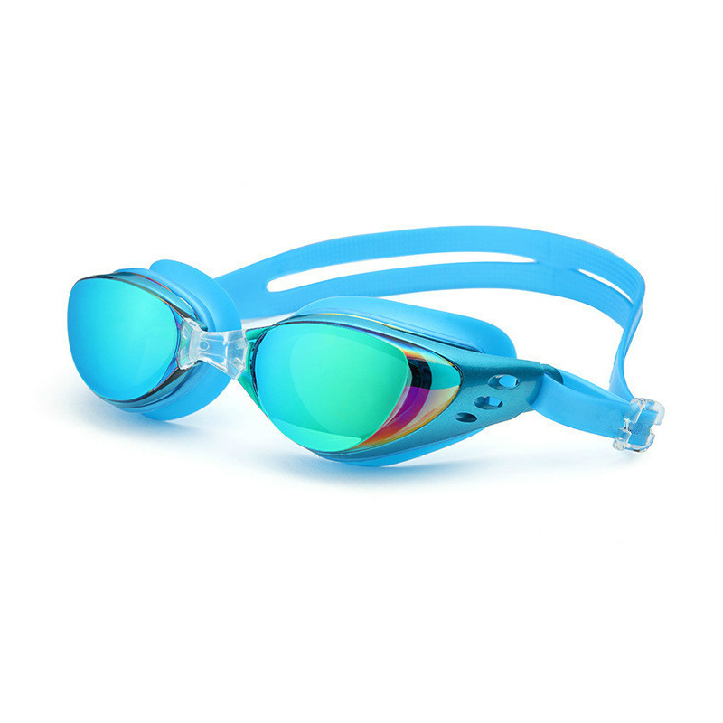 Electroplated swimming goggles waterproof and anti-fog HD diving glasses for men and women