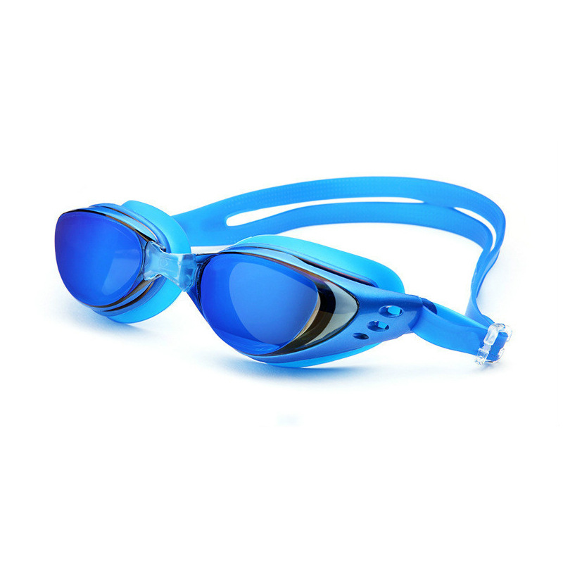 Electroplated swimming goggles waterproof and anti-fog HD diving glasses for men and women