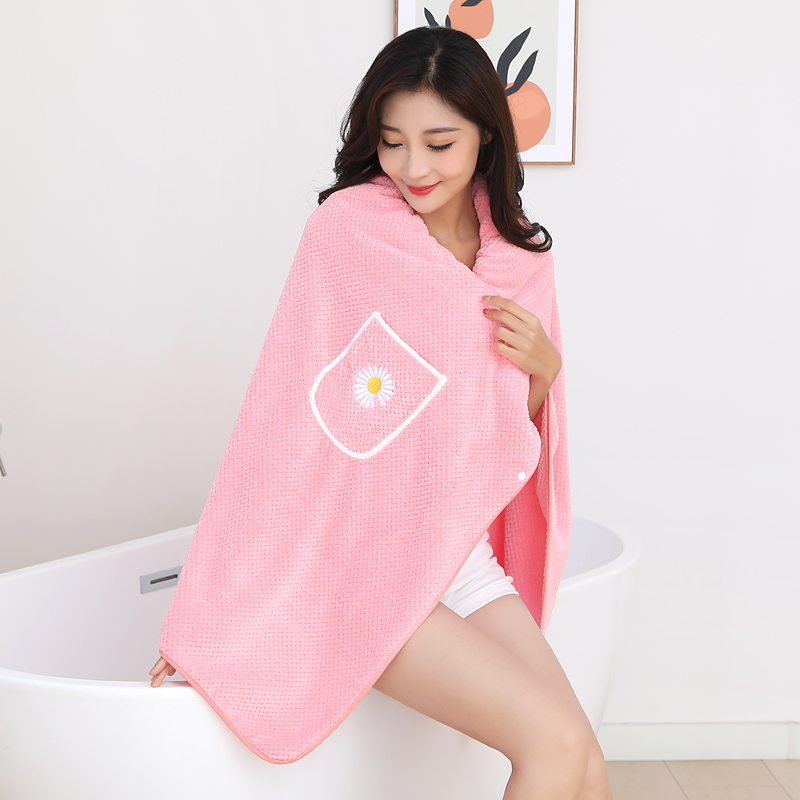 Bath towel household women can wear can be wrapped adult than pure cotton absorbent quick drying no hair bath skirt