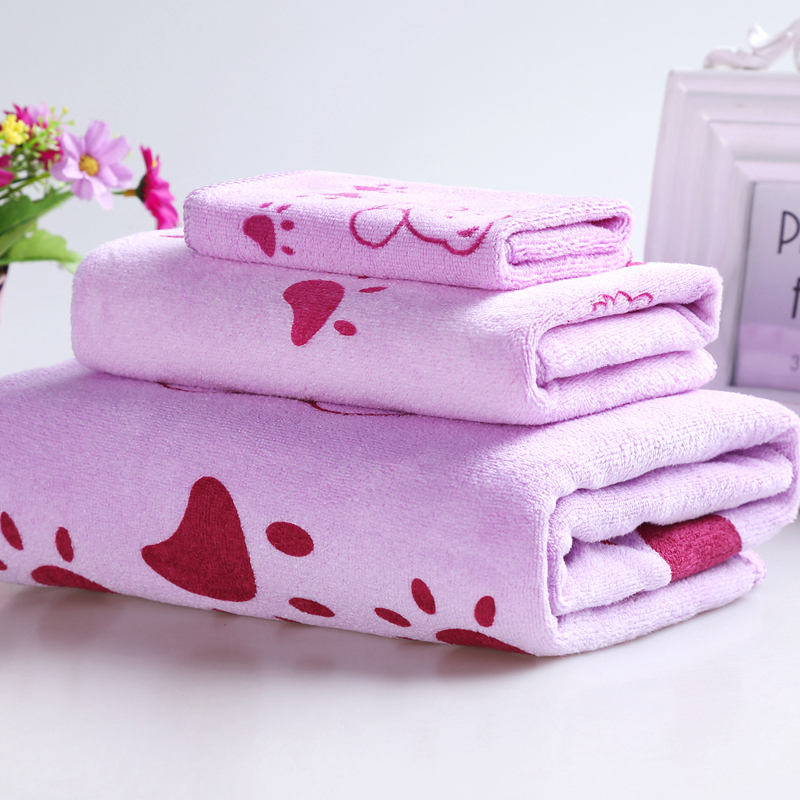 Bath towel Three-piece towel set for adults, boys, girls and children bath towel absorbent non-hair set