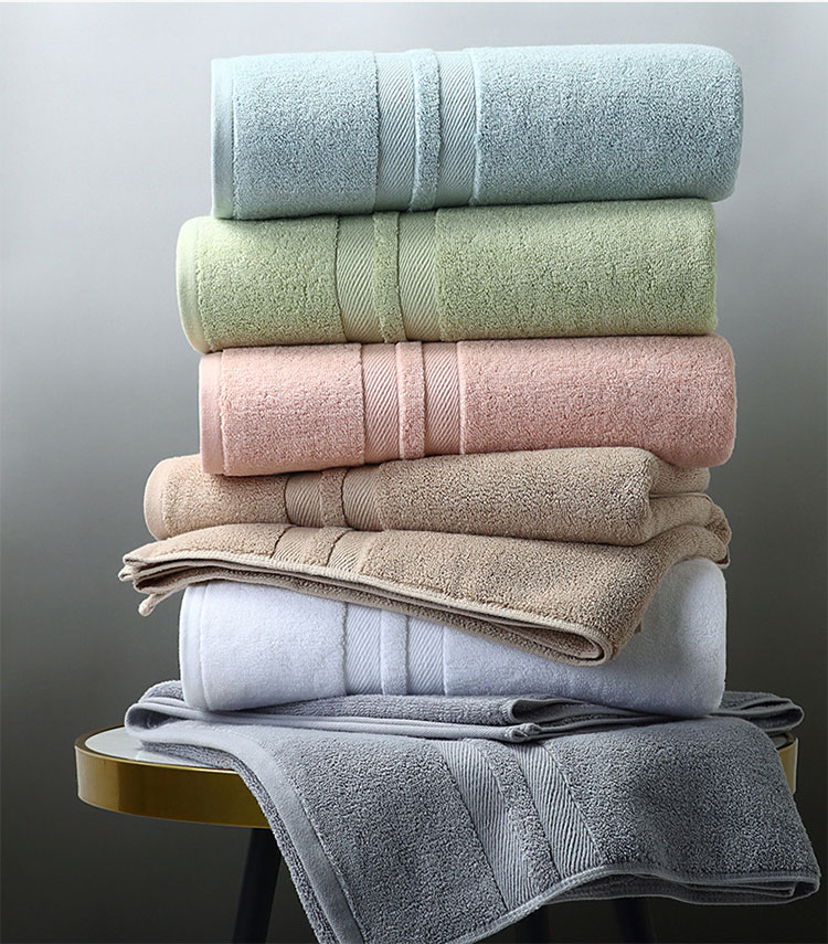 Hotel pure cotton bath towel 500g towel 140g multi-color optional absorbent soft