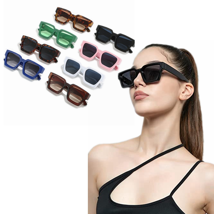 Sunglasses Fashion square frame glasses Personality large frame sunglasses
