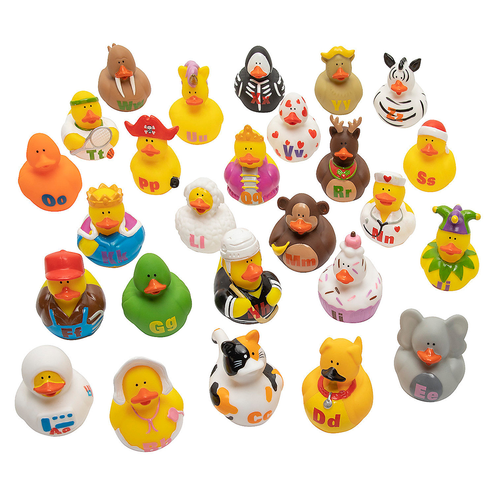 Easter Little rubber Yellow Duck squeaky baby bath shower toy suitable for toddlers 6 shipped randomly