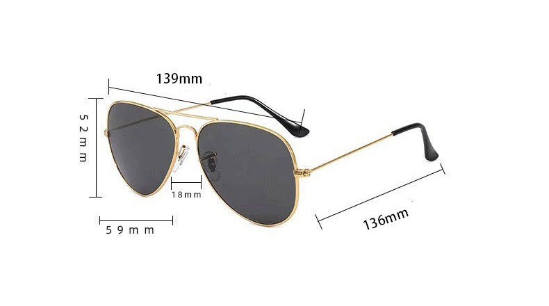 Stylish adult Metal Aviator Sunglasses Men's Bright color trend Toad sunglasses