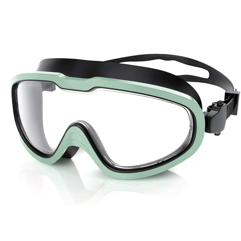 Swimming goggles Large frame silicone swimming glasses anti-fog and anti-leakage UV for adults and children