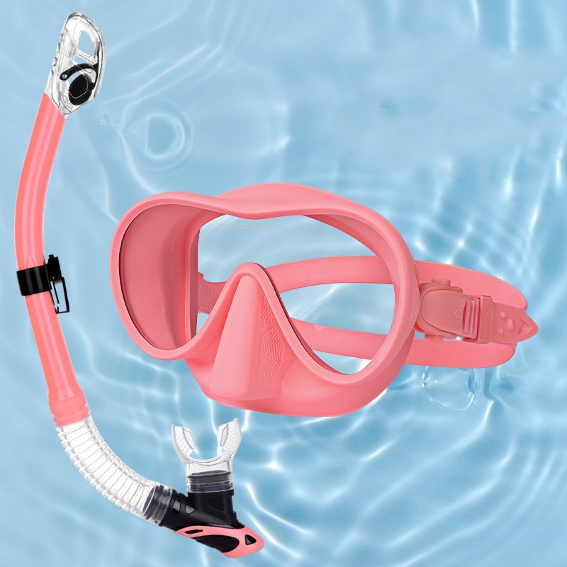 Snorkeling set diving goggles Breathing tube set liquid silicone large frame diving goggles free diving equipment