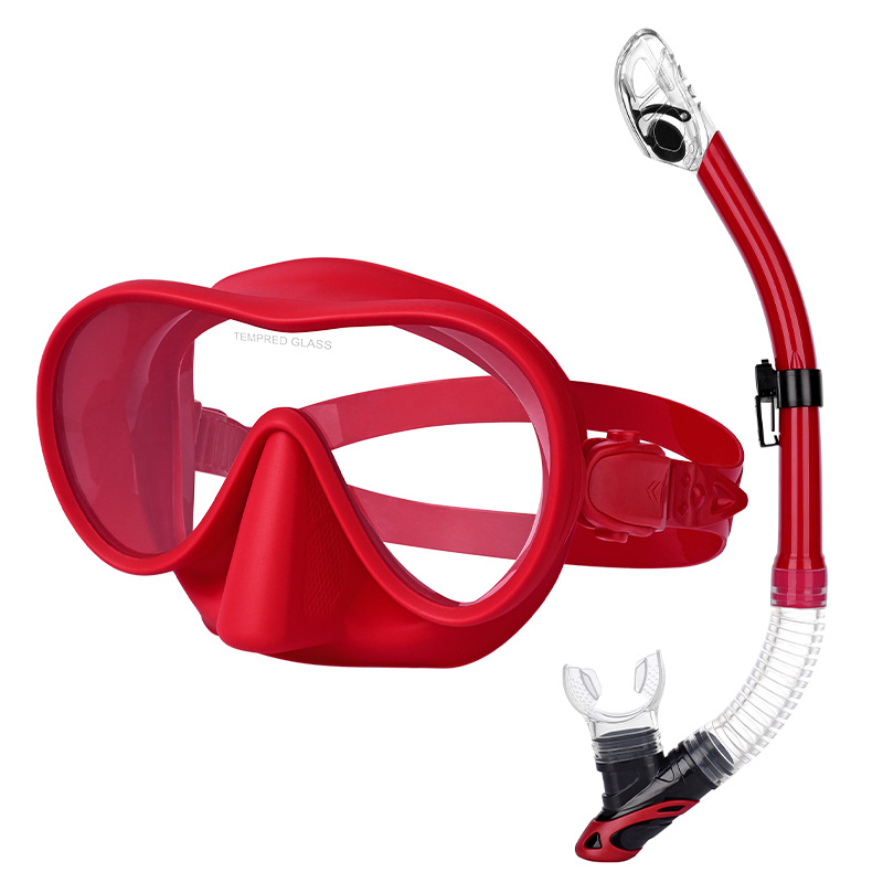 Snorkeling set diving goggles Breathing tube set liquid silicone large frame diving goggles free diving equipment