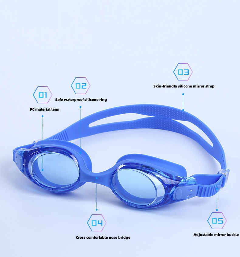 Swim goggles for adults waterproof and anti-fog diving goggles silicone