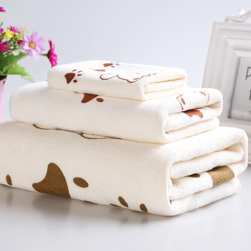 Bath towel Three-piece towel set for adults, boys, girls and children bath towel absorbent non-hair set