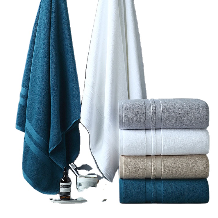 Hotel pure cotton bath towel 500g towel 140g multi-color optional absorbent soft