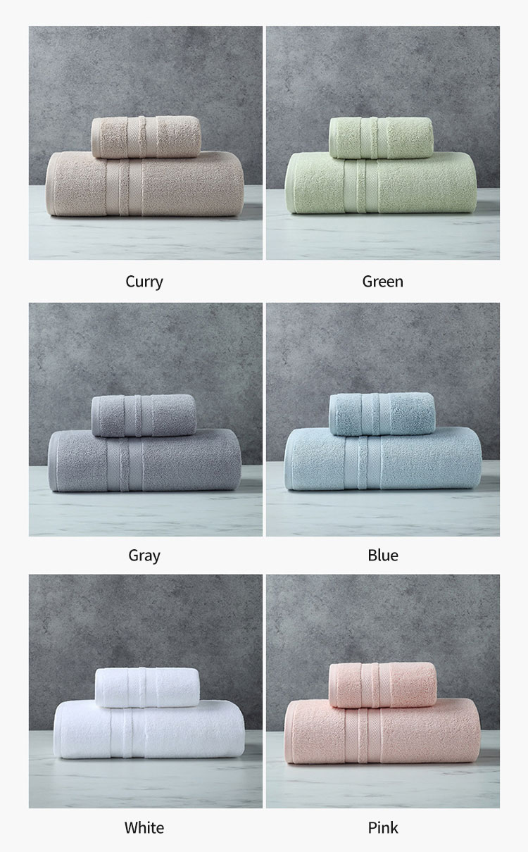 Hotel pure cotton bath towel 500g towel 140g multi-color optional absorbent soft