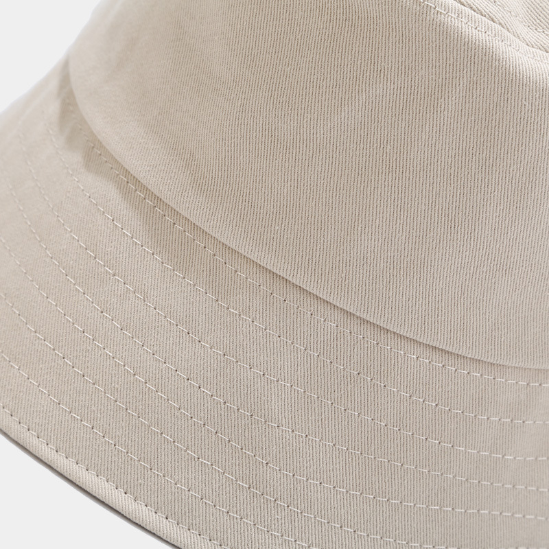   Plain Solid Color Summer Unisex Sun Protection Sunshade Bucket Hat