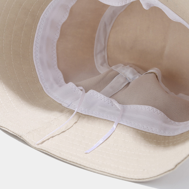  Plain Solid Color Summer Unisex Sun Protection Sunshade Bucket Hat