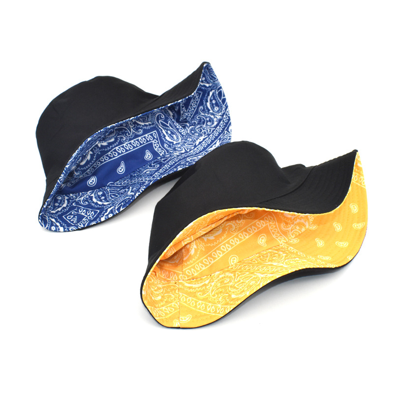 2023 new American style bandana fisherman hat trendy street fashion sun bucket hat