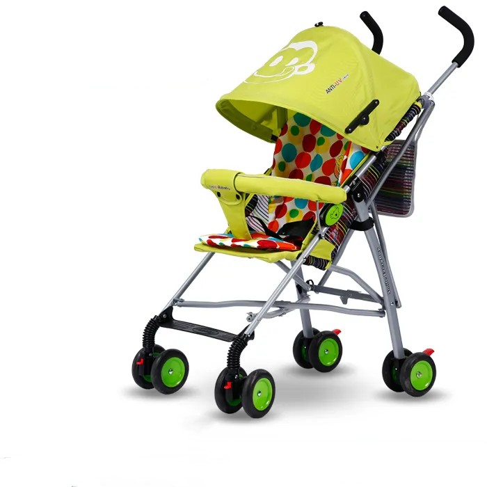 Folding Baby Stroller Hot Mom Stroller Portable Pram Lightweight Stroller Baby Carriage With 6 Accessory Random color