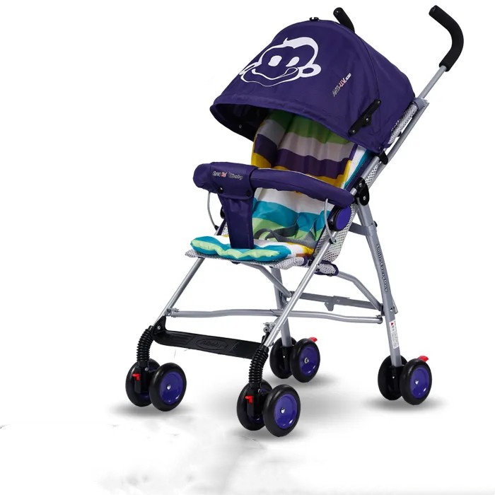 Folding Baby Stroller Hot Mom Stroller Portable Pram Lightweight Stroller Baby Carriage With 6 Accessory Random color