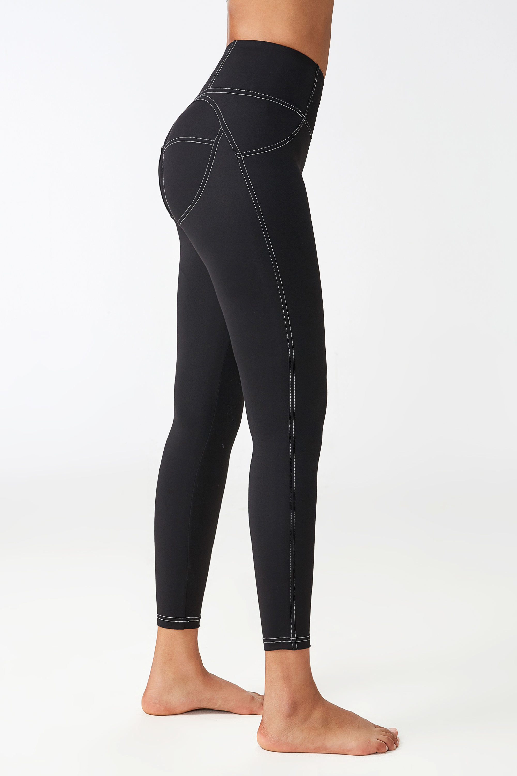 Hot Sale High Waist Hip Lifting Scrunch Butt Yoga Pants For Women Imitation Denim Leggings Woman Jeans