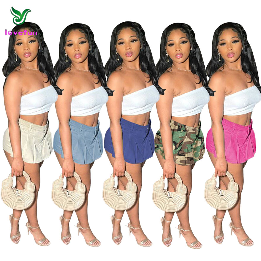 New Summer Women's Mini Short Skirt Half Skirt Women's Underwear Shorts Denim Skirt Street Jeans
