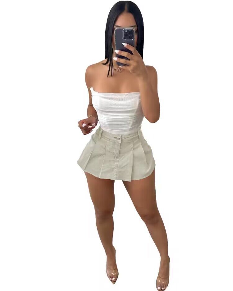 New Summer Women's Mini Short Skirt Half Skirt Women's Underwear Shorts Denim Skirt Street Jeans