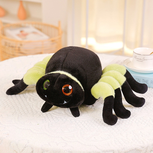 Plushible Halloween Stuffed Animal Cute Fuzzy Black Plushie Spider Plush Toy  for Halloween