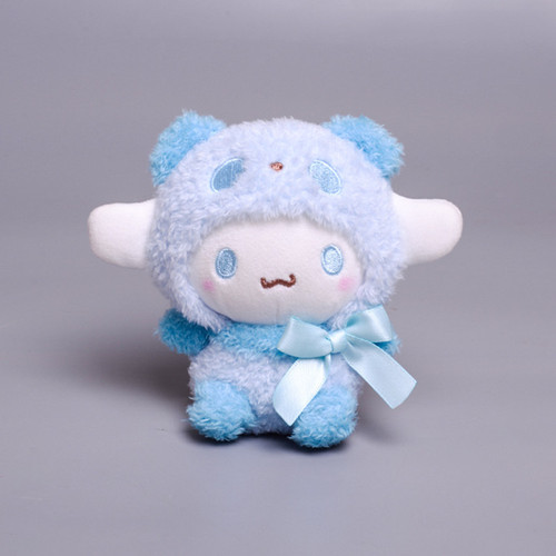 Kawaii Sanrio Keychain Plush Pendant Anime Stuffed Animals Cute Cinnamoroll Plushy My Melody Plushie Keychains Gift Toy 