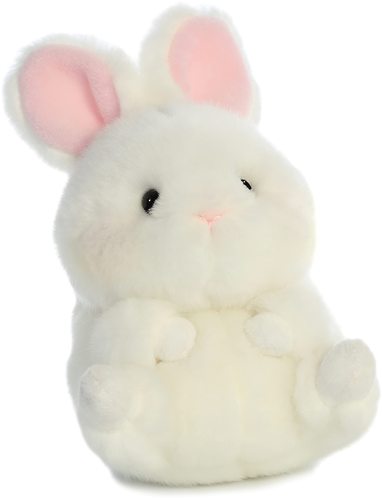 Greenmart Rabbit Keychain Pendant  Plush Toy White Rabbit Doll Doll Bag Plush Hanging Decoration Trumpet Claw Mach