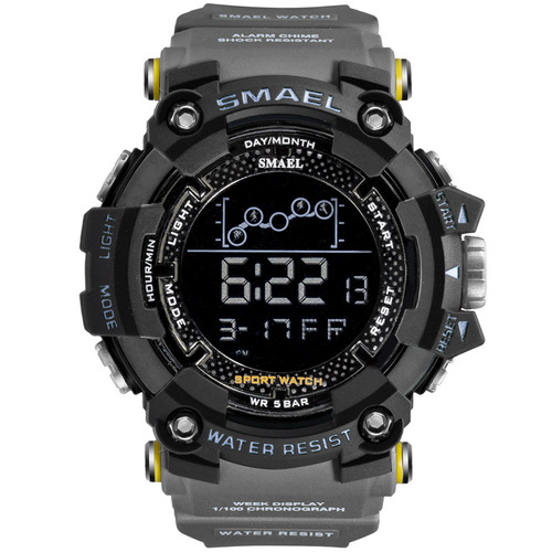 Smael 1802 Sport Watches Men Camouflage Dual Display Reloj Hombre Wrist Watch Alarm Clock Waterproof Mens Sport Watches 