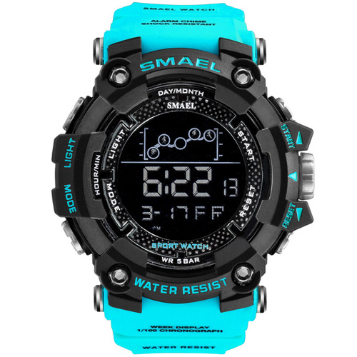 Smael 1802 Sport Watches Men Camouflage Dual Display Reloj Hombre Wrist Watch Alarm Clock Waterproof Mens Sport Watches 