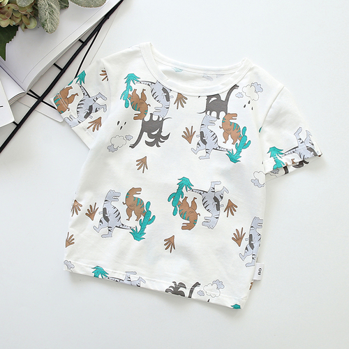 Variety Of Styles Bulk  Short Sleeve Clothes Kid T Shirt Boy Baby Girl T-shirt