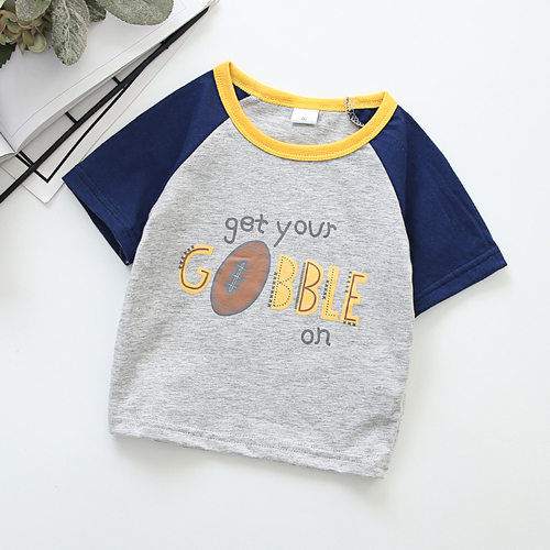 Variety Of Styles Bulk  Short Sleeve Clothes Kid T Shirt Boy Baby Girl T-shirt