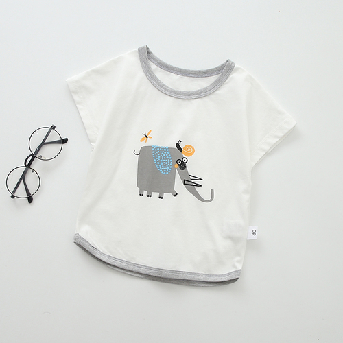 Variety Of Styles Bulk  Short Sleeve Clothes Kid T Shirt Boy Baby Girl T-shirt