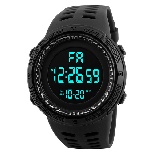  Fashion Black Plastic Digital Led Watch Cheap Reloj Sports Watches Men Wrist Waterproof Digital For Outdoor