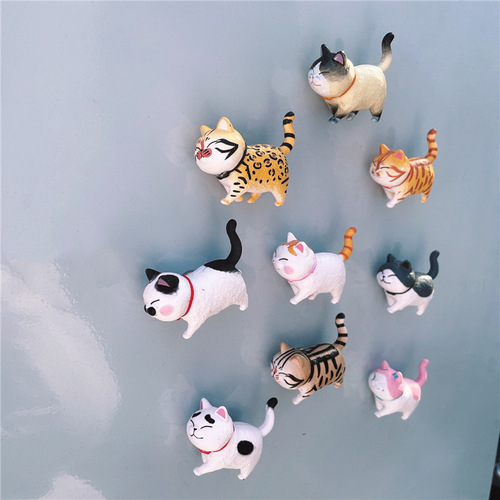 9 styles Ornament for Home Kitchen Decor Map Note Calendar 3D Kitchen Decor Cute Fridge Stickers Cat refrigerator magnet