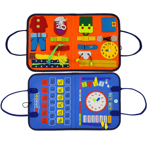   Montessori functional board multifunction shape matching math busy board learning