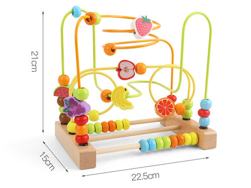 Toys Maze Circles Around Beads Abacus Math Toys Puzzle Early Learning Educational Toys for Children Montessori Wooden Ki