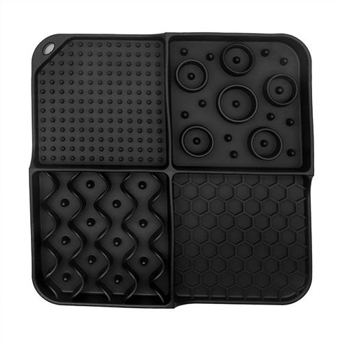 New Hot Selling Lickmat Food Grade Silicone Slow Feeder Bowl with Suction Cups Pet Licking Mat for Dogs and Cats