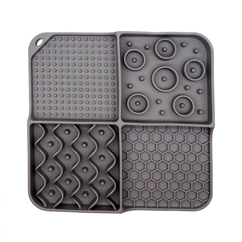 New Hot Selling Lickmat Food Grade Silicone Slow Feeder Bowl with Suction Cups Pet Licking Mat for Dogs and Cats