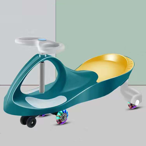 Premium LED-Wheel Twist Car Toy Swing Car Roller Fun Gift Kids Ride on toys Music Steering Wheel Portable Silent Flash W
