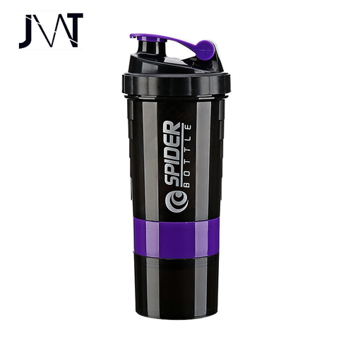 New Design   Sports Shaker Bottle Cup With Stirrer Ball Protein Powder Outdoor Juice Milk Shake Water Bottle S