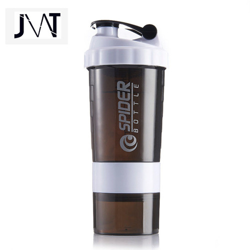 New Design   Sports Shaker Bottle Cup With Stirrer Ball Protein Powder Outdoor Juice Milk Shake Water Bottle S