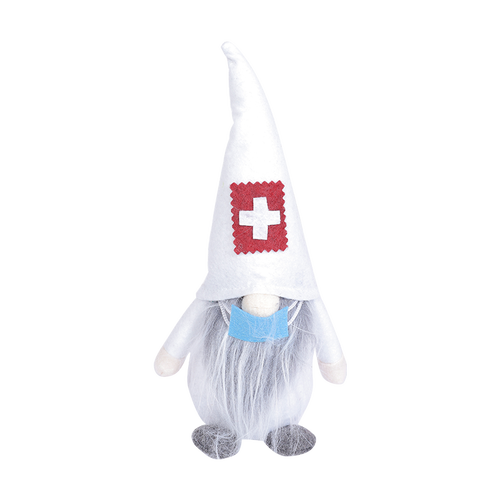 Christmas Faceless Doctor Plush Dolls House Accessories Cartoon Children Soft Dolls