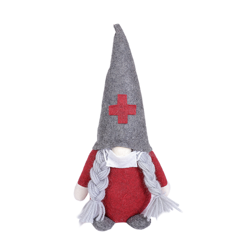 Christmas Faceless Doctor Plush Dolls House Accessories Cartoon Children Soft Dolls