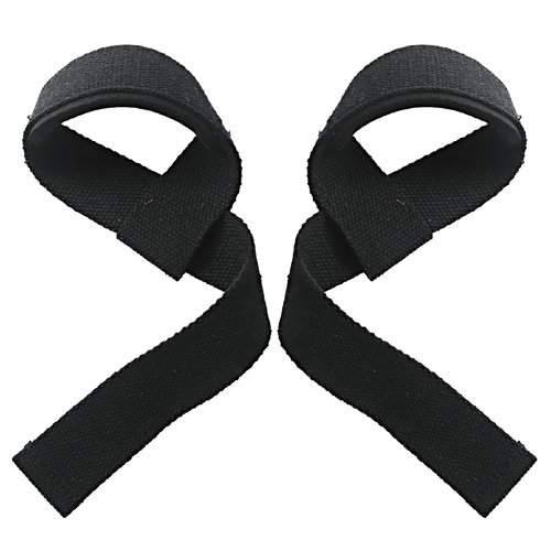  Black Heavy Duty Gym Polyester Lifting Protection Wrist Wraps Straps Weightlifting