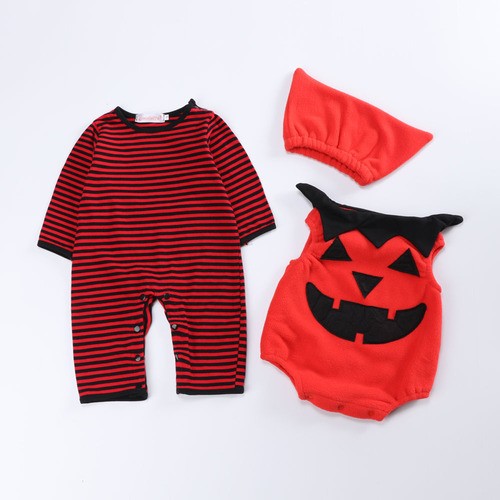  2021 Children Girls Boys Orange Pumpkin Ballet Skirt romper Set Kids carnival costumes Baby Halloween Cosplay Costume