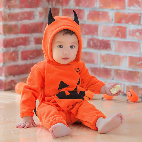  2021 Children Girls Boys Orange Pumpkin Ballet Skirt romper Set Kids carnival costumes Baby Halloween Cosplay Costume