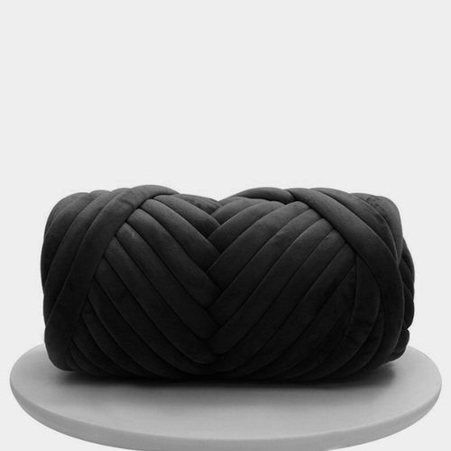 Hot Sale 3cm Wide  Chunky Yarn Braid Hand knitting Blanket Carpet Short Velvet Cotton Tube Filled Yarn